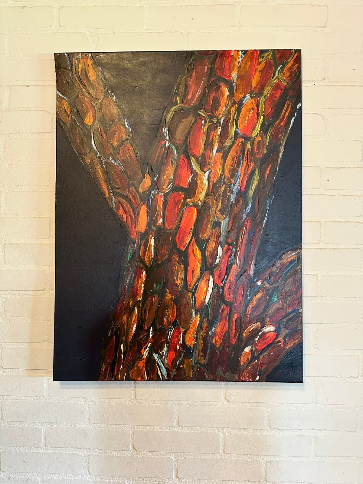 Schilderij - “boomschors “, Ophalen