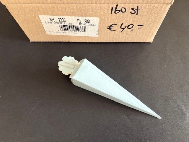 uitdeel bedankjes punt doosjes blauw aantal 160 stuks, Ophalen of Verzenden, Nieuw, Versiering, Overige