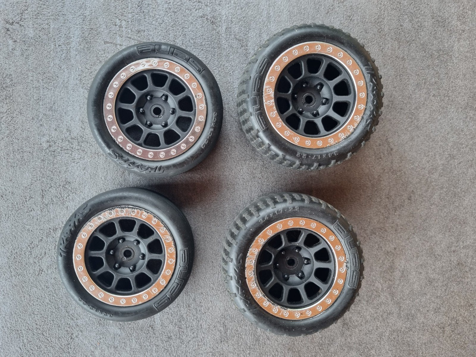 Traxxas Bandit wielenset, Ophalen of Verzenden, Gebruikt, Onderdeel