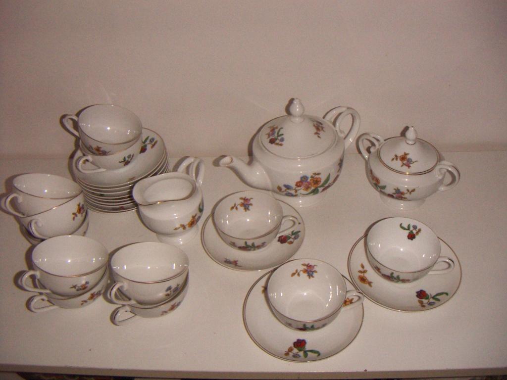 Porselein artdeco compleet theeservies jr.1920-1930. Epiag., Ophalen of Verzenden, Zo goed als nieuw, Overige stijlen, Porselein