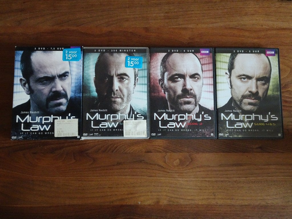 Murphy's Law seizoen 1-5 dvd complete serie, Gebruikt, Misdaad, Ophalen of Verzenden, Vanaf 12 jaar