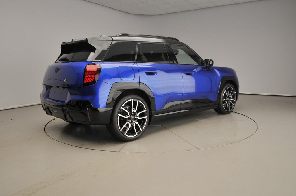 MINI Aceman SE Classic M Pakket, Auto's, Mini, Zwart, Blauw, Leder en Stof, Automatische klimaatregeling