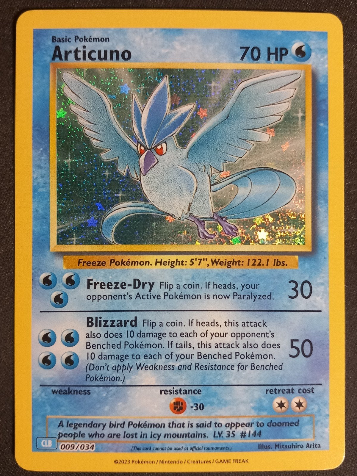 Pokemon Articuno Classic Collection Blue NM, Hobby en Vrije tijd, Verzamelkaartspellen | Pokémon, Verzenden, Zo goed als nieuw