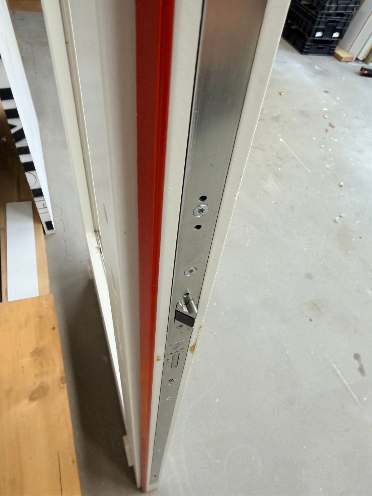 Hardhouten buitendeur 56mm dik met kader, Ophalen, 80 tot 100 cm, Binnendeur, Nieuw