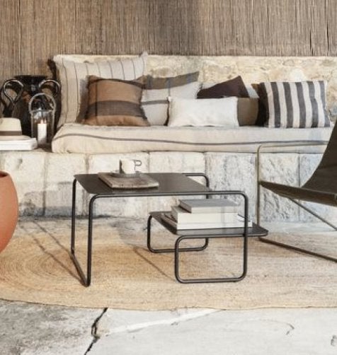 Ferm Living Level salontafel 79x60 zwart | Van €449, nu, 50 tot 100 cm, Nieuw, Ferm Living, Ferm Living