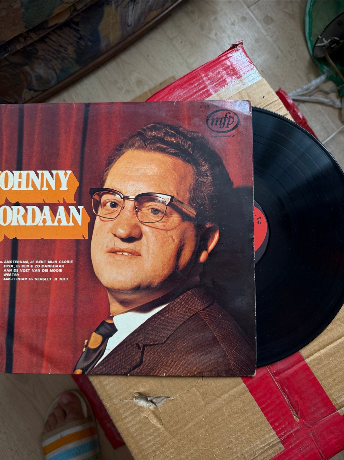 Johnny Jordaan LP - Amsterdam, Je Bent Mijn Glorie, LP, Gebruikt, Ophalen of Verzenden, Levenslied of Smartlap