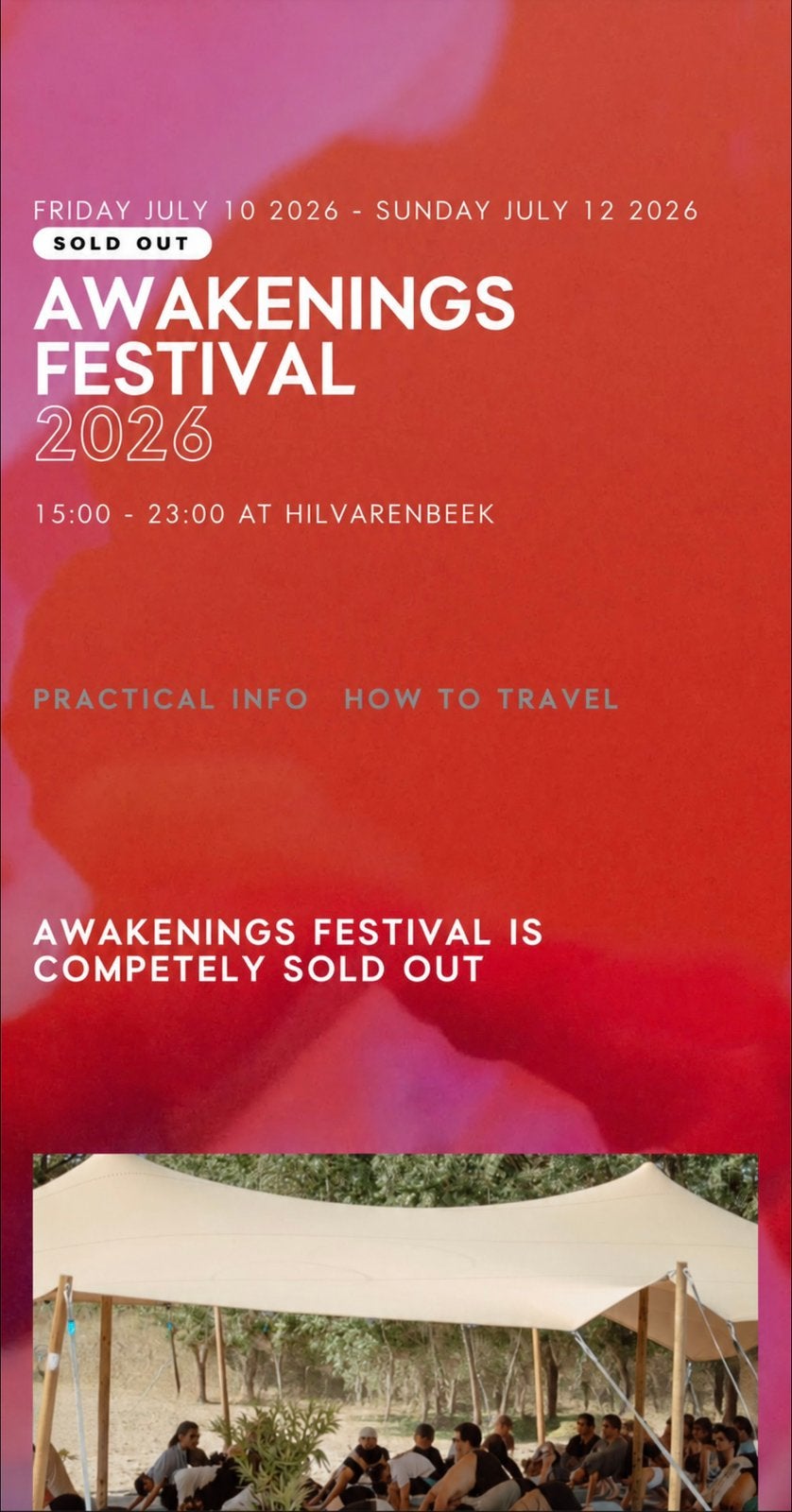 Ticket awakenings voor zaterdag 11 juli, Tickets en Kaartjes, Concerten | Dance, Eén persoon, Juli