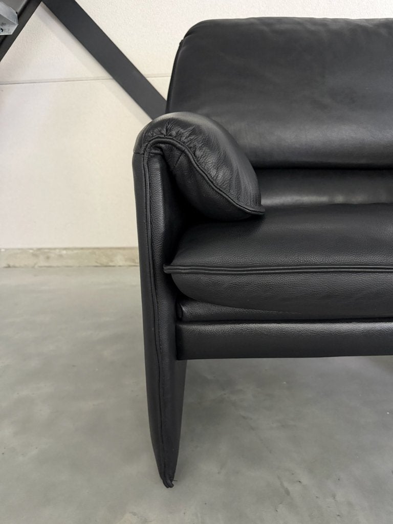 Bora Beta fauteuil – Zwart Leder – Zeer goede staat, Huis en Inrichting, Fauteuils, Ophalen, 50 tot 75 cm, Leer, 75 tot 100 cm