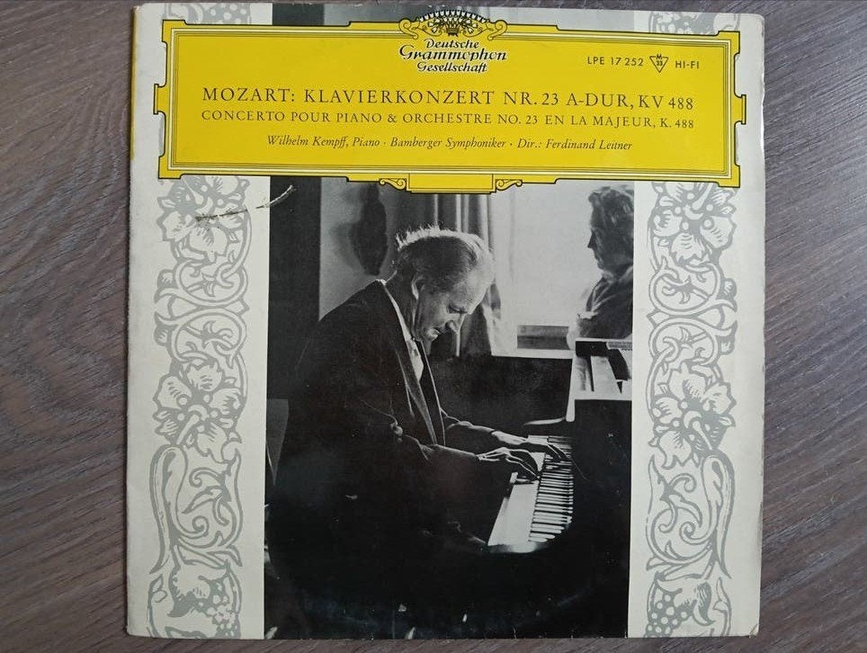 Mozart: Pianoconcert nr. 23 A-dur KV 488 - Wilhelm Kempff, Gebruikt, 10 inch, Mozart, Soloconcert