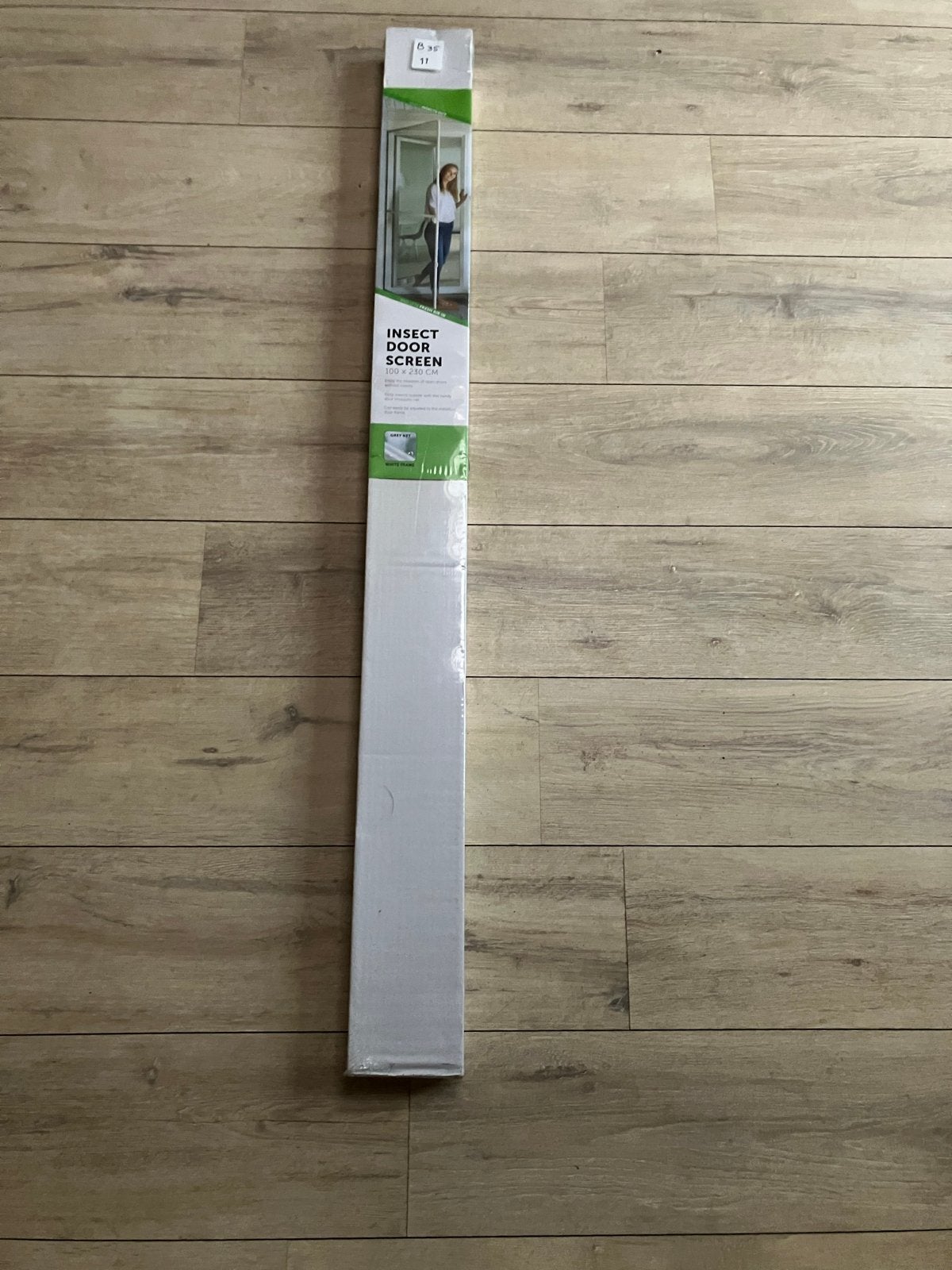 Nieuwe insectendeur hor 100x230 cm - grijs net, wit frame, 80 tot 100 cm, 215 cm of meer, Hordeur, Nieuw