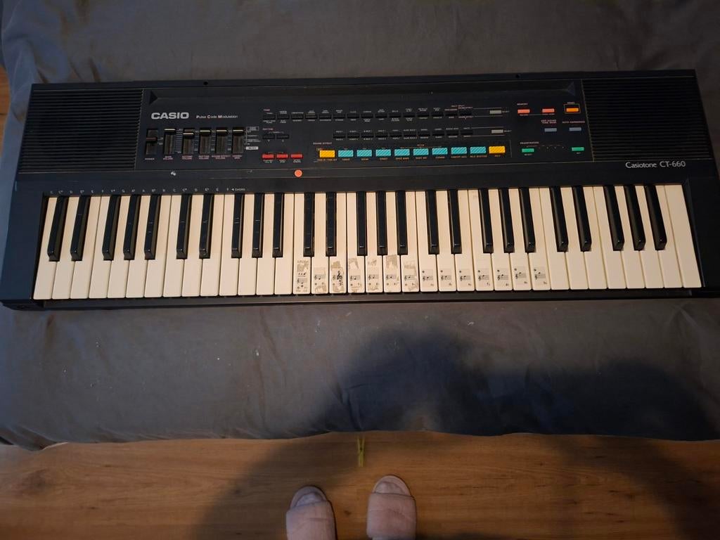 Casio Casiotone CT-660 keyboard - Zonder adapter, Ophalen, Casio, Midi-aansluiting, 61 toetsen