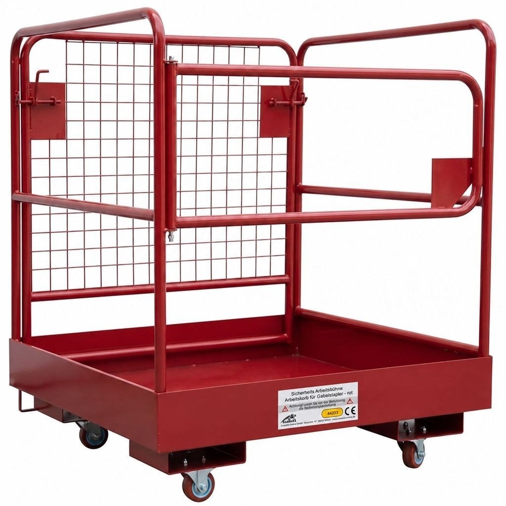 Veiligheidswerkkooi Heftruck | Werkbak Rood 540 kg, Verzenden, Automotive Parts, A.parts@hotmail.nl, Trasmolenlaan 12 3447 GZ Woerden