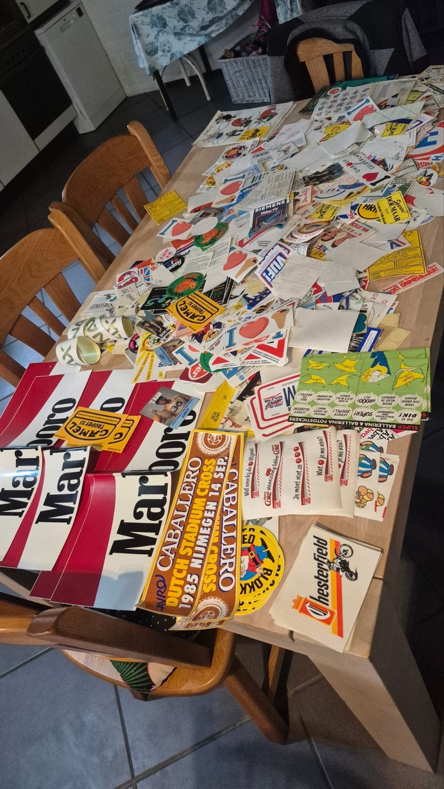 Grote verzameling vintage stickers (jaren '80/'90), Verzamelen, Ophalen of Verzenden