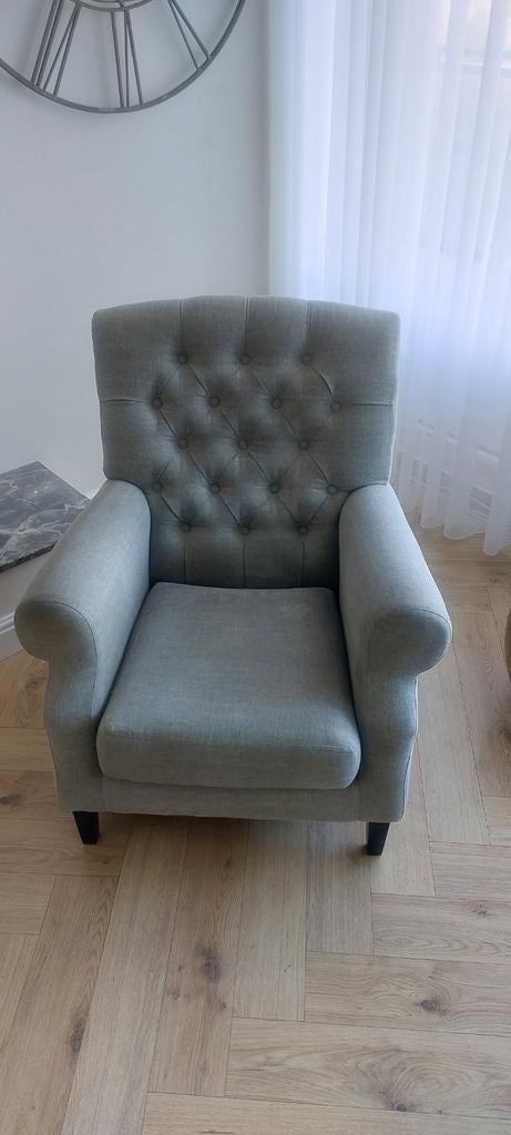 Rofra Home 2 grijze fateuils, Ophalen, Gebruikt