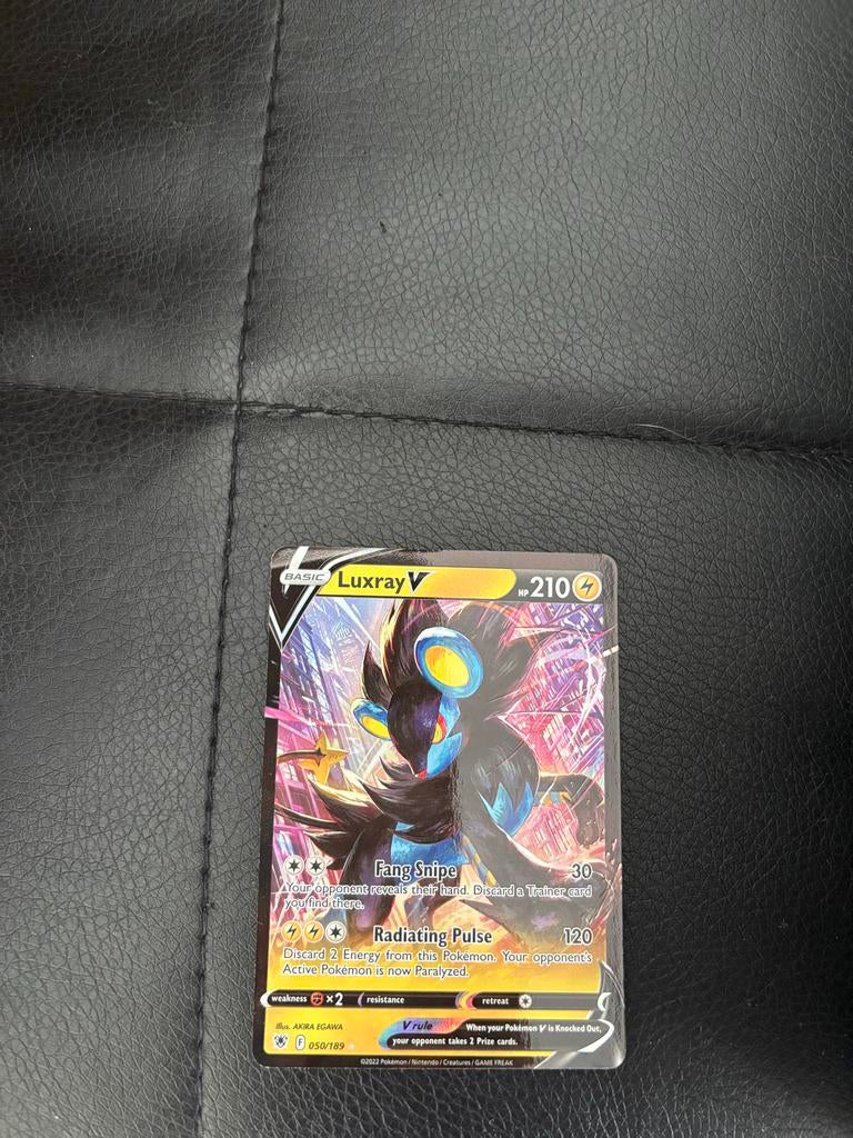 Pokémon kaart Luxray V 050/189, Ophalen of Verzenden, Gebruikt, Losse kaart, Foil