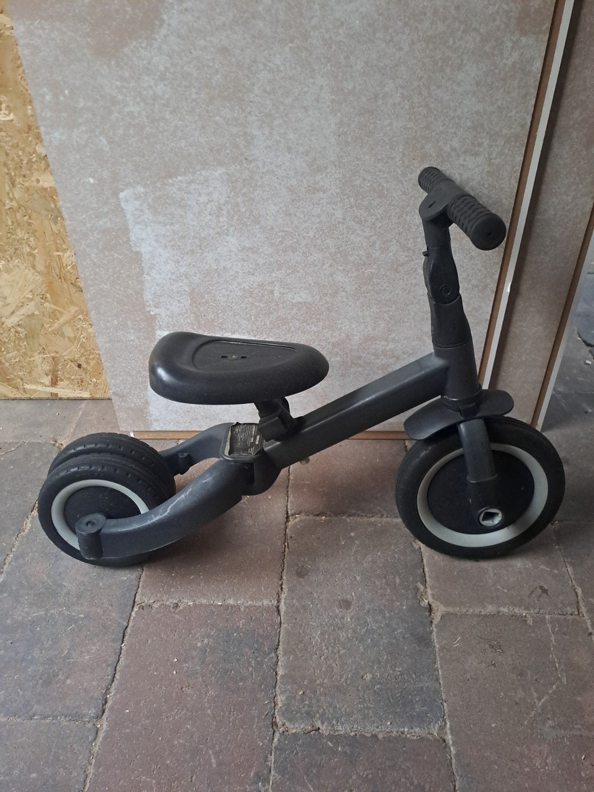 Topmark driewieler/loopfiets - Grijs, Fietsen en Brommers, Fietsen | Driewielers, Gebruikt, Ophalen