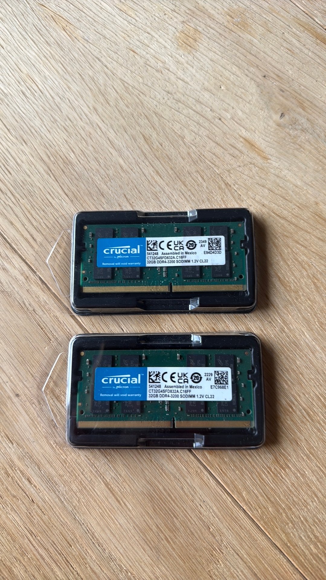 64GB Crucial ddr4 3200 Sodimm, Ophalen, 32 GB, DDR4, Zo goed als nieuw