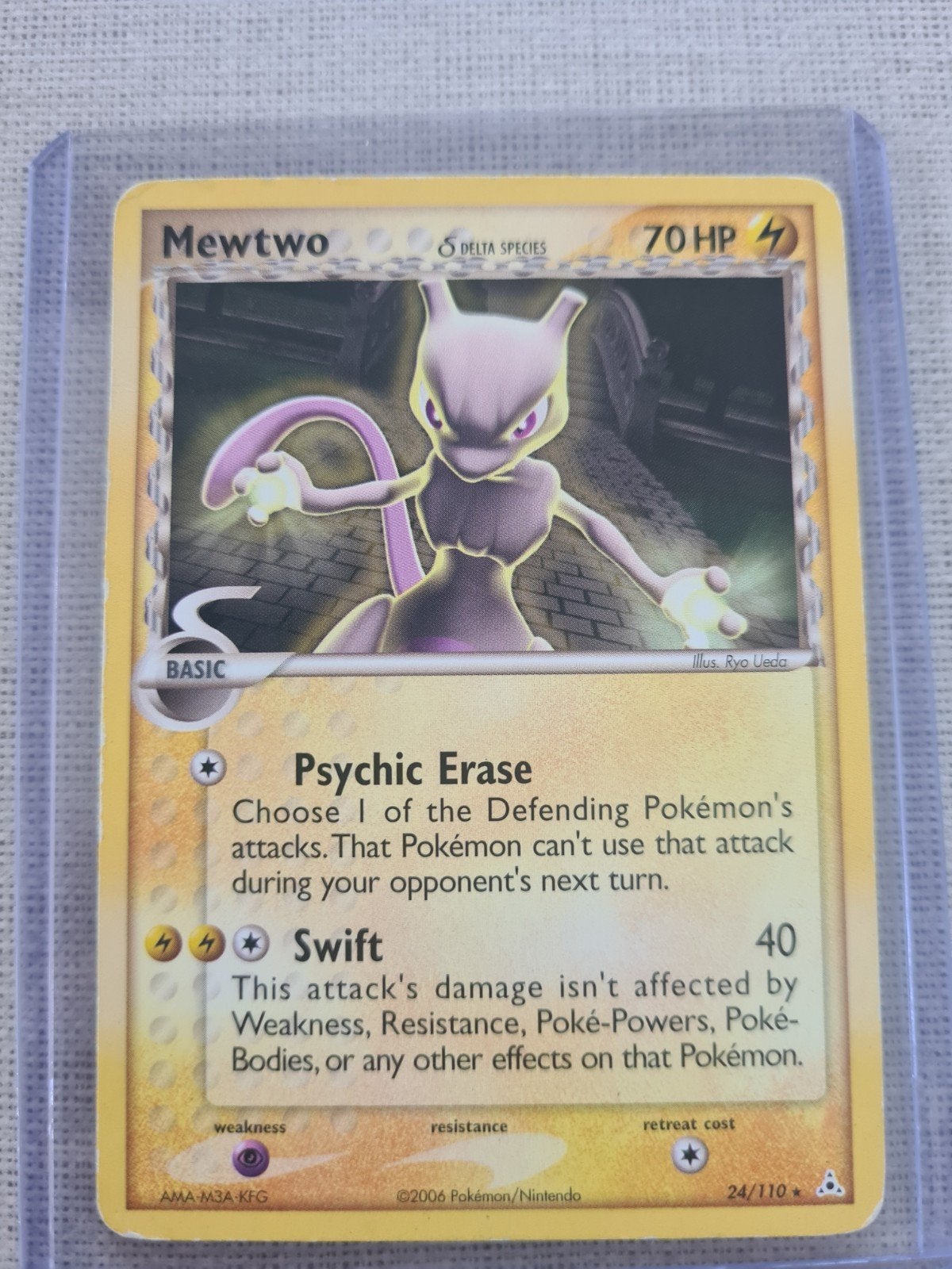 Mewtwo Delta Species 24/110, Ophalen of Verzenden, Zo goed als nieuw, Losse kaart