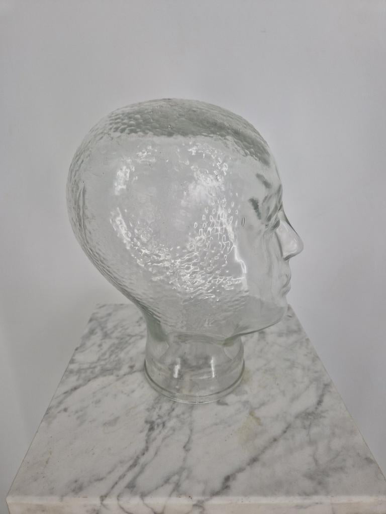 Glazen Etalage Hoofd | Vintage Mannequin Hoofd | 27 cm, Ophalen of Verzenden