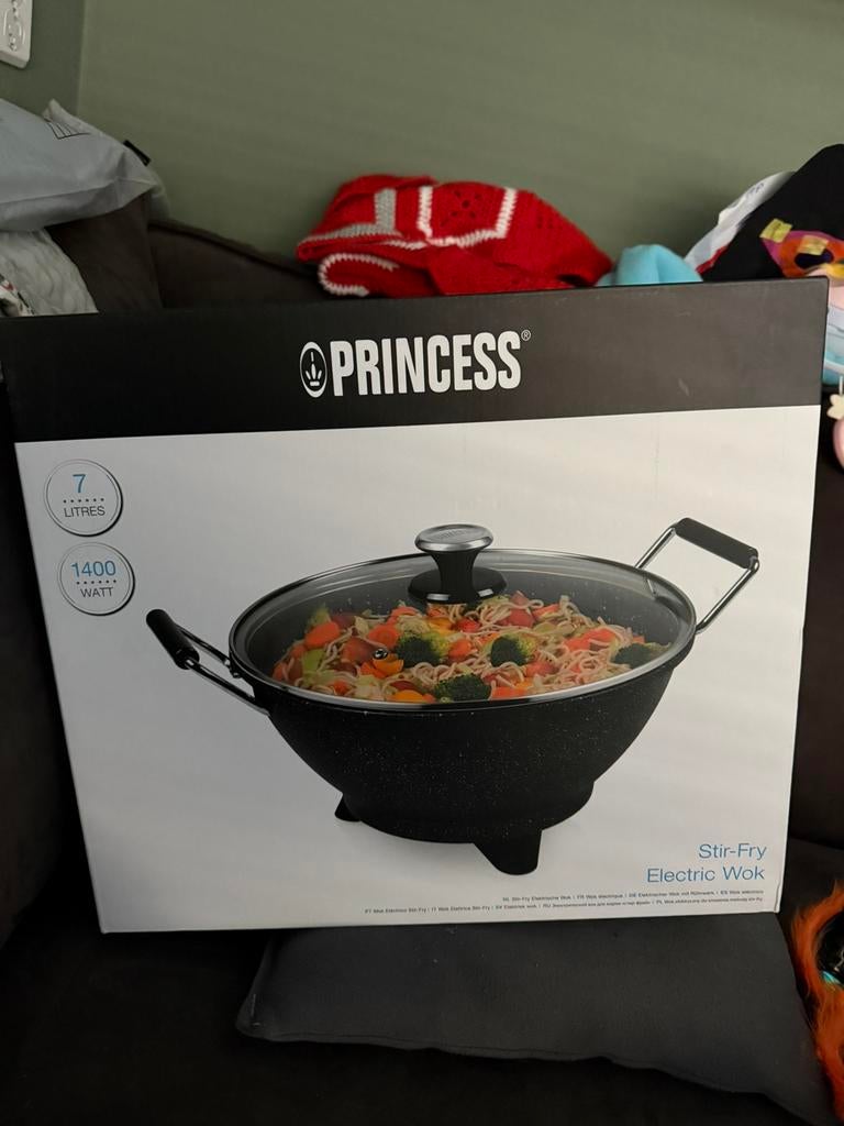 Princess 01.162389.01.001 Stir-Fry Elektrische Wok, Ophalen of Verzenden, Nieuw