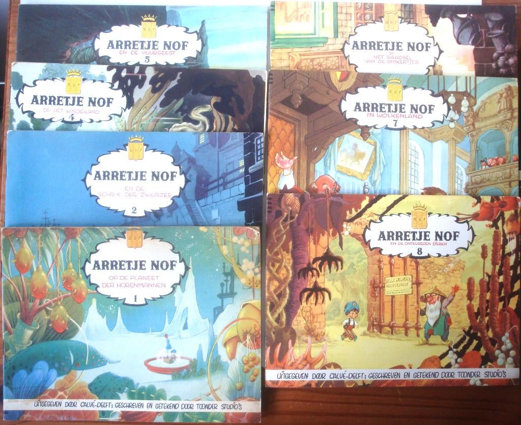 7 delen Arretje Nof door Toonder Studio's samen € 12,50, Ophalen of Verzenden, Zo goed als nieuw, Toonder Studio's, Prentenboek
