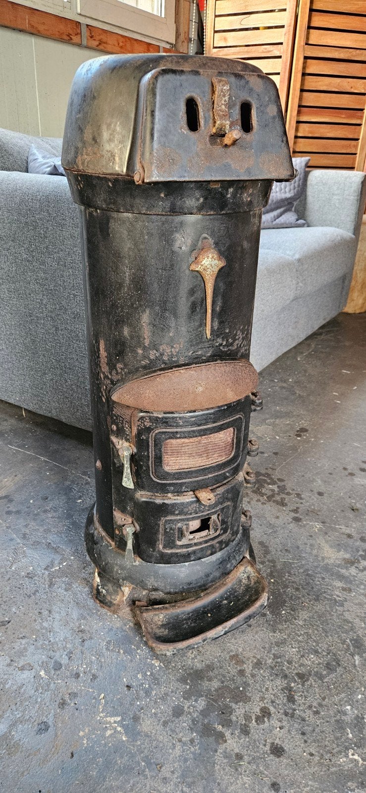 pot kachel, Ophalen, Hout, Houtkachel