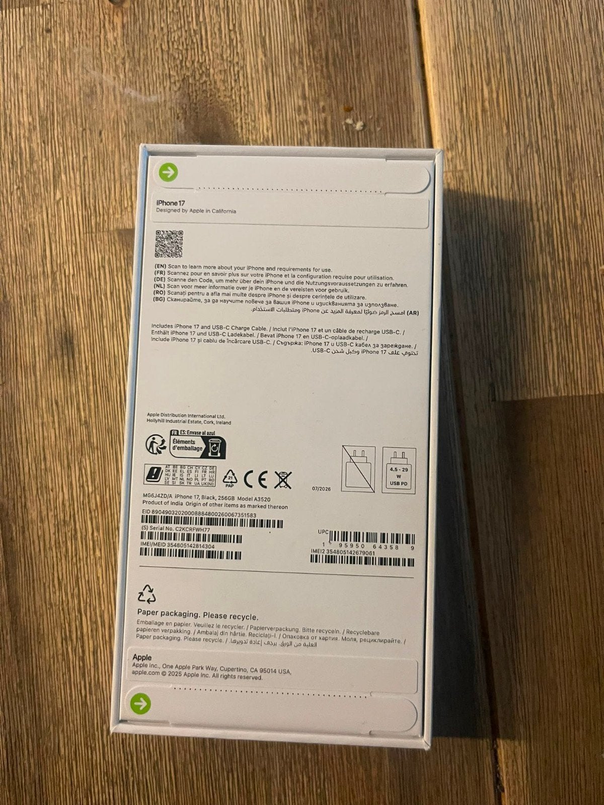 iphone 17 zwart, Telecommunicatie, Mobiele telefoons | Apple iPhone, 256 GB, Overige modellen, Zwart, Nieuw