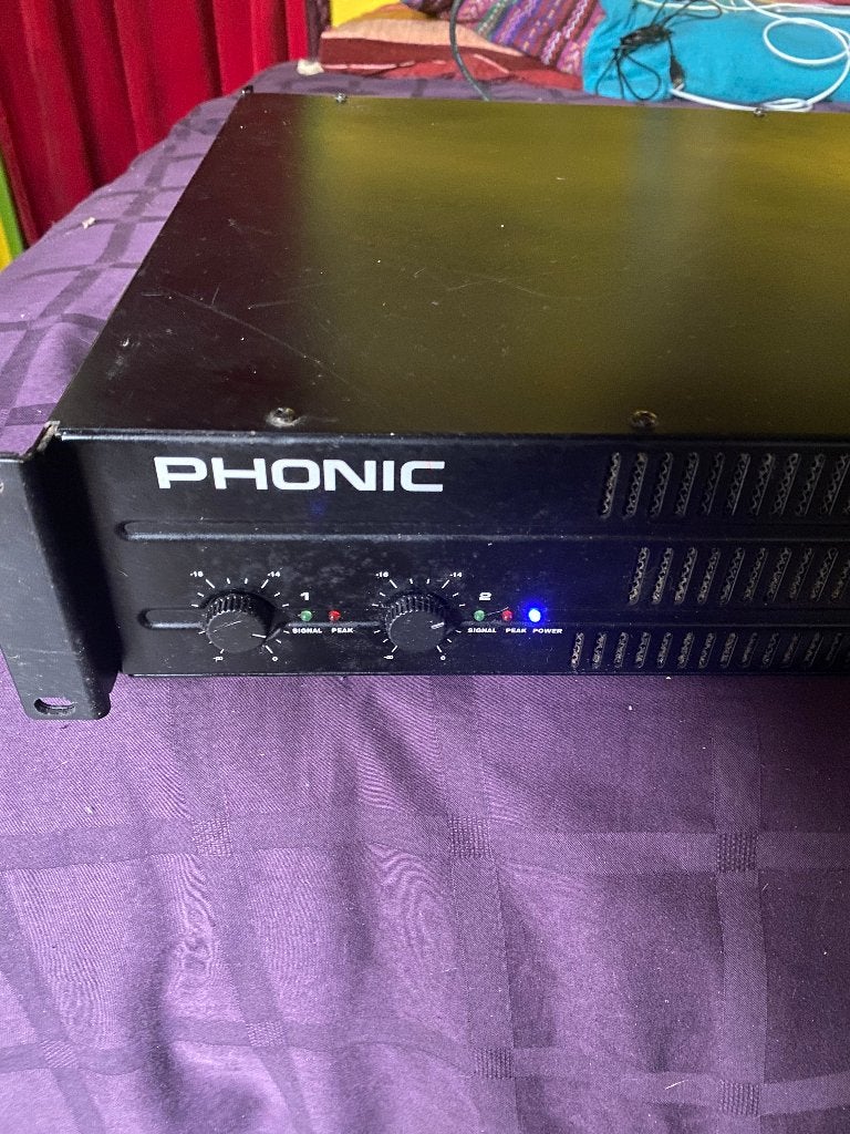 Phonic Max 860 PA versterker, Ophalen, Zo goed als nieuw, 500 tot 1000 watt, P.A.