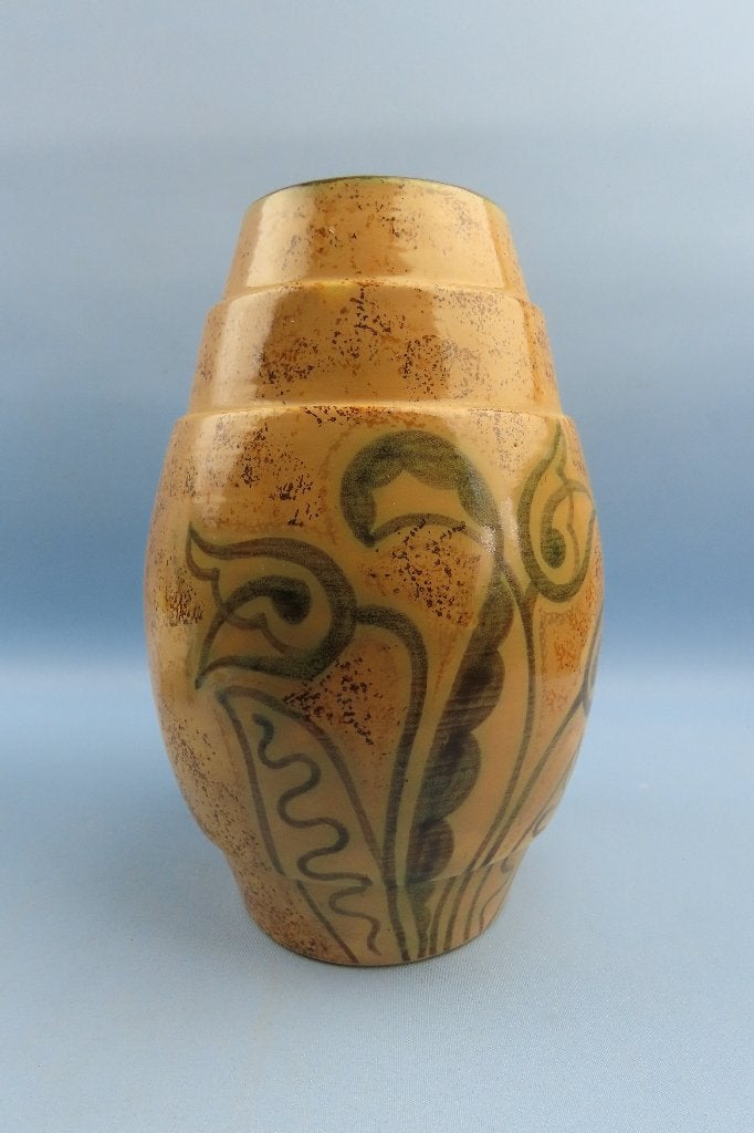Louis Randour Saint Ghislain Belgie Art Deco vaas tulpen, Ophalen of Verzenden
