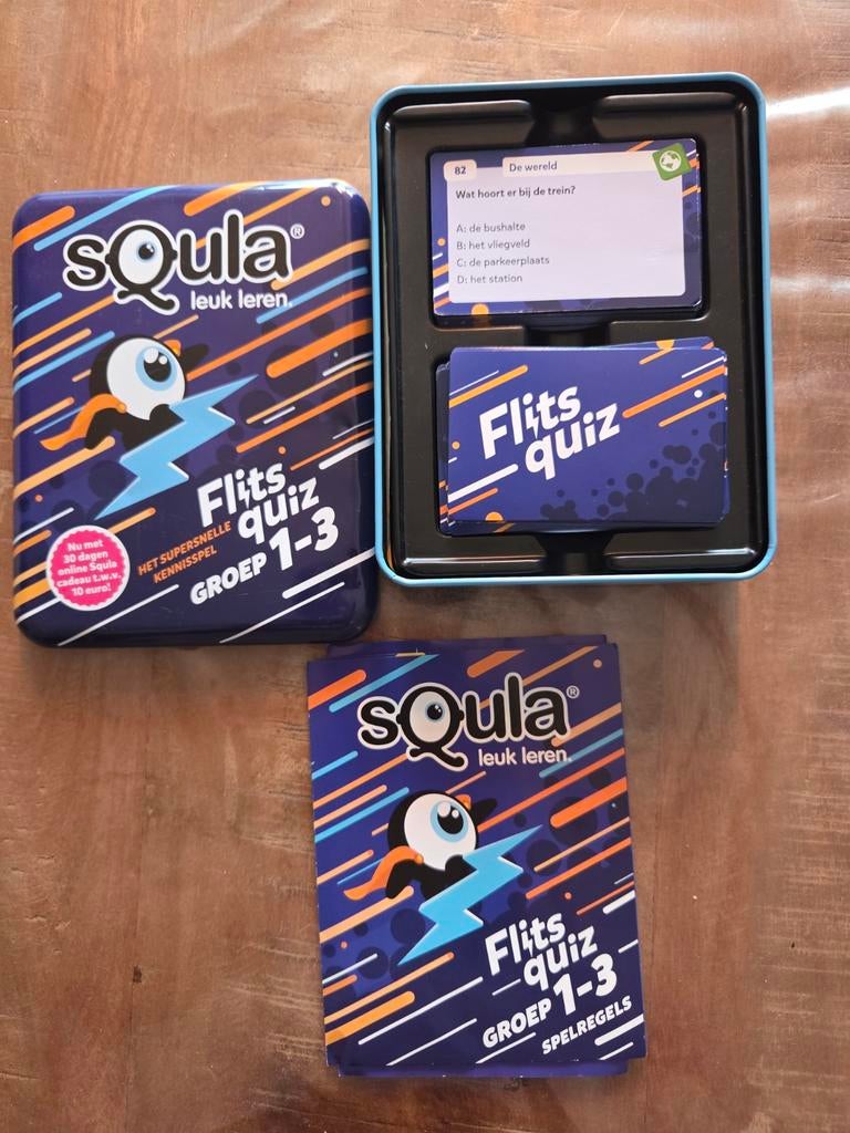 Squla flits quiz gr1-3 - compleet, Ophalen of Verzenden, Zo goed als nieuw