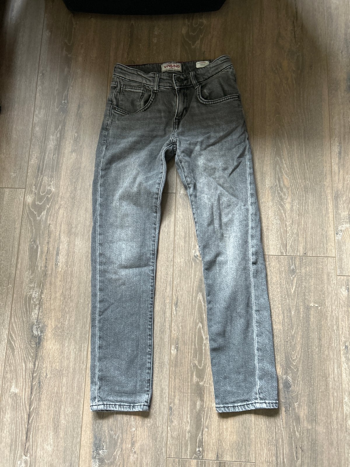 Vingino spijkerbroek grijs maat 146., Ophalen of Verzenden, Zo goed als nieuw, Jongen, Broek