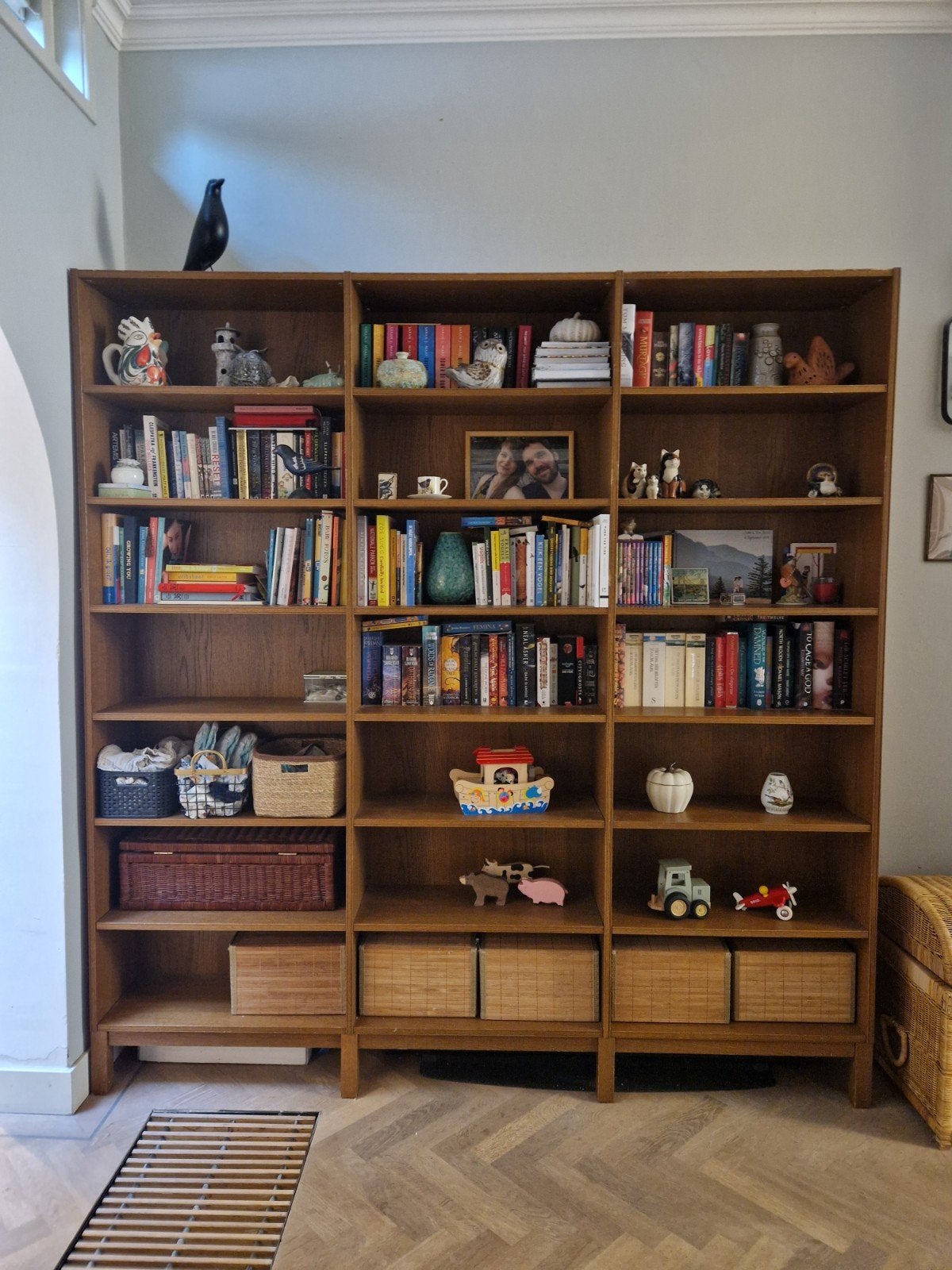 Ikea Stockholm Boekenkast - 212x221cm - Stevige Kwaliteit, Ophalen, Met plank(en), Gebruikt, 200 cm of meer