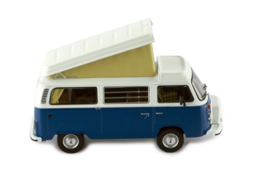 VOLKSWAGEN T2 Westfalia 1978 Blauw 1/43 IXO ref. CLC502N22, Hobby en Vrije tijd, Ophalen of Verzenden, Nieuw, Auto, Overige merken
