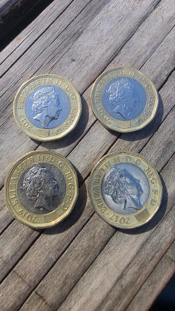 One Pound munt  - Verenigd Koninkrijk, Postzegels en Munten, Munten | Europa | Niet-Euromunten, Ophalen of Verzenden, Overige landen