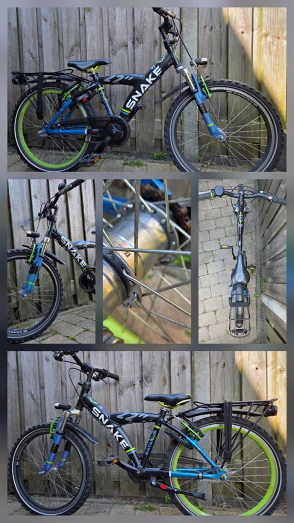 Batavus Snake fietsen (Rijklaar), Fietsen en Brommers, Fietsen | Jongens, Ophalen, Terugtraprem, 24 inch, Versnellingen
