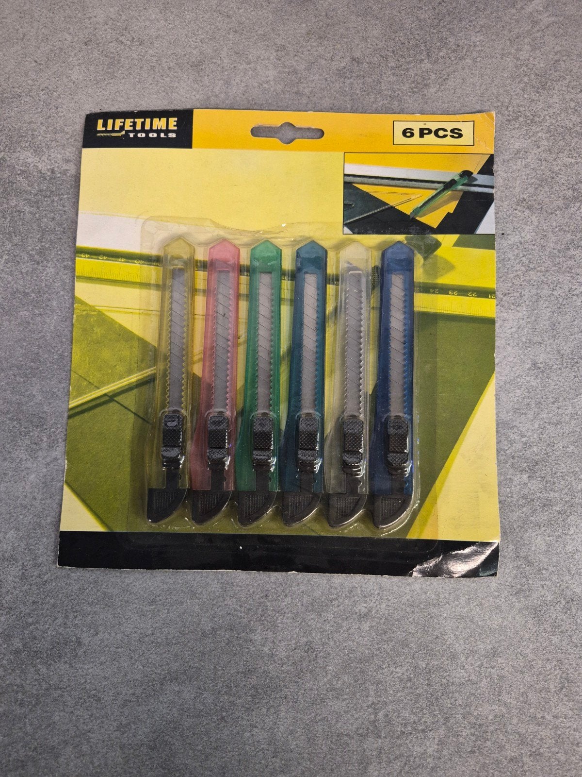 Lifetime Tools Afbreekmessen Set - 6 Stuks, Doe-het-zelf en Verbouw, Gereedschap | Handgereedschap, Ophalen of Verzenden, Nieuw