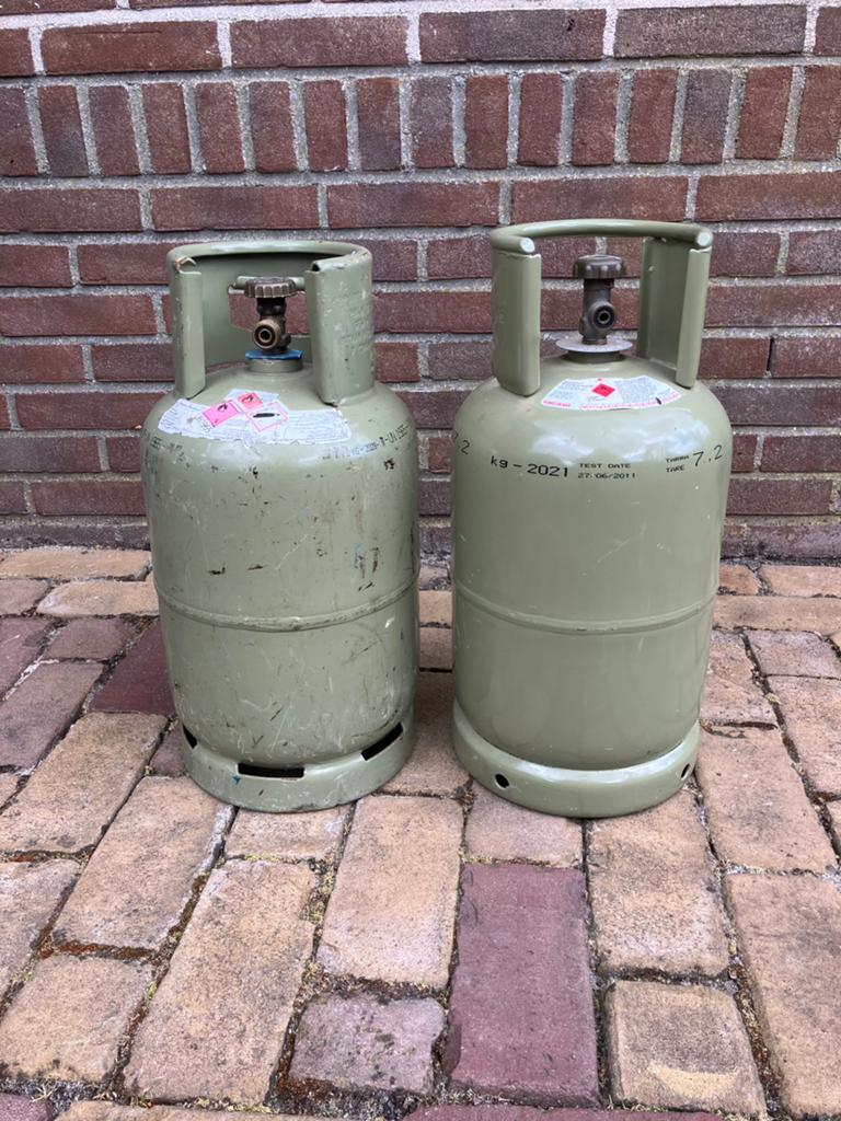 Lege gasfles 7.2kg, Ophalen, Gebruikt