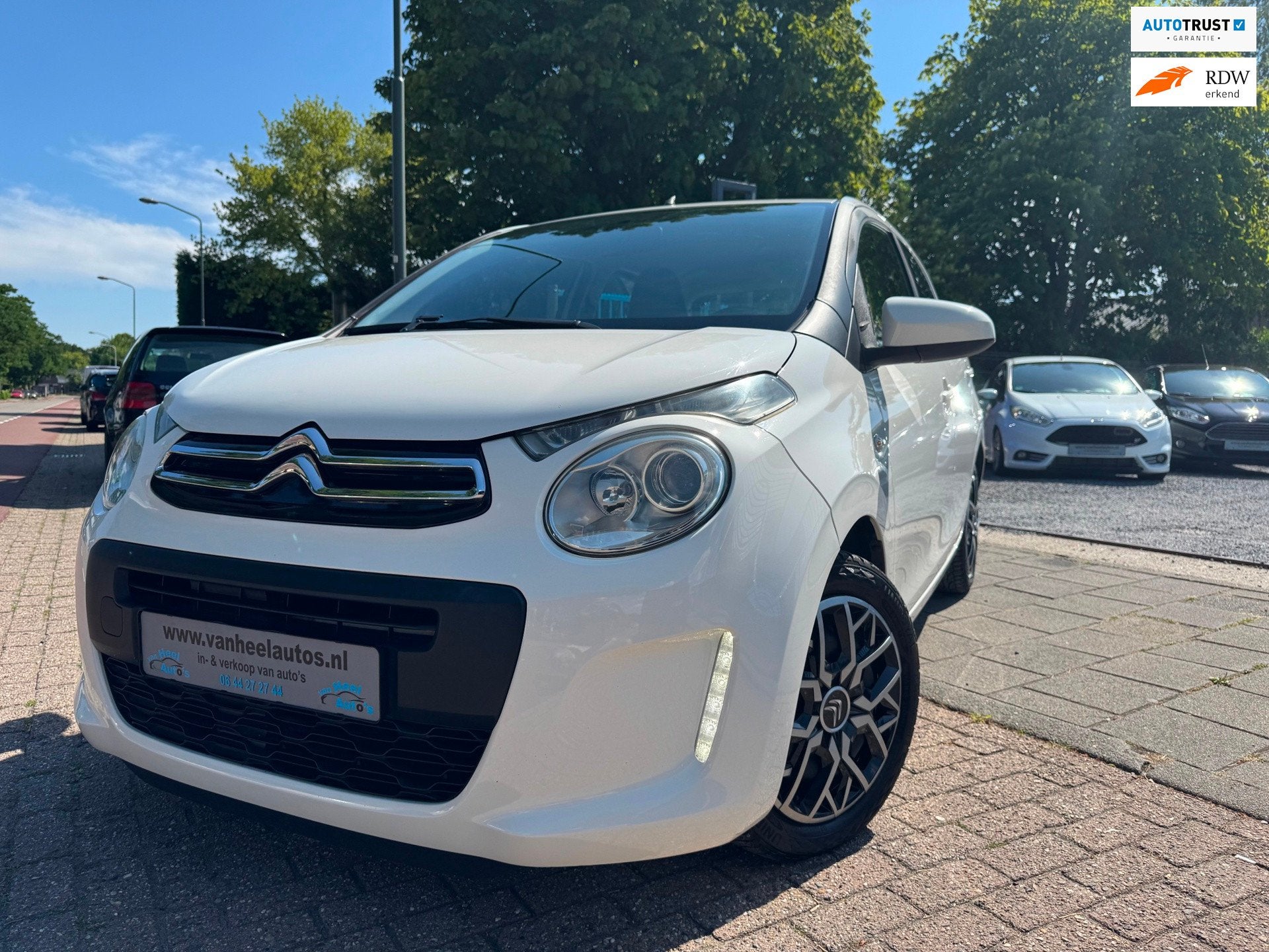 Citroen C1 1.0 e-VTi Feel A-C Elek Pakket Cruise Bluetooth, Auto's, Voorwielaandrijving, Stof, Gebruikt, Zwart