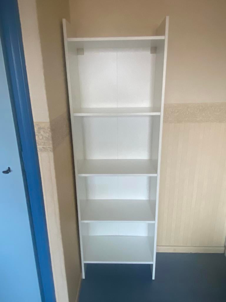 Boekenkast wit, Ophalen, Gebruikt