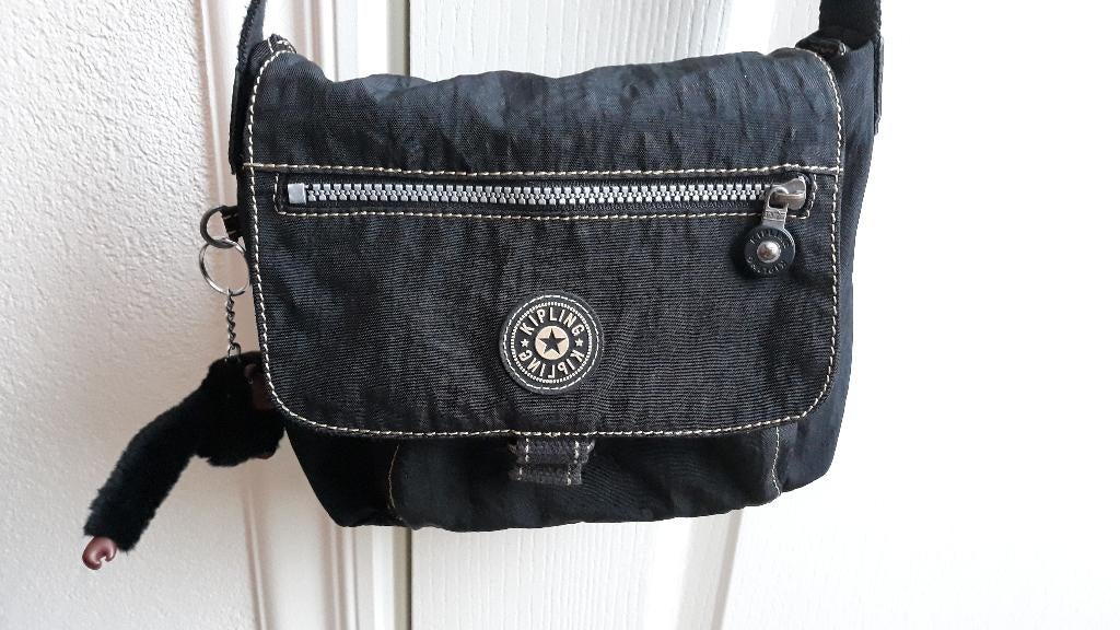 kipling tas met portemonnee, Ophalen, Zo goed als nieuw, Zwart, Schoudertasje