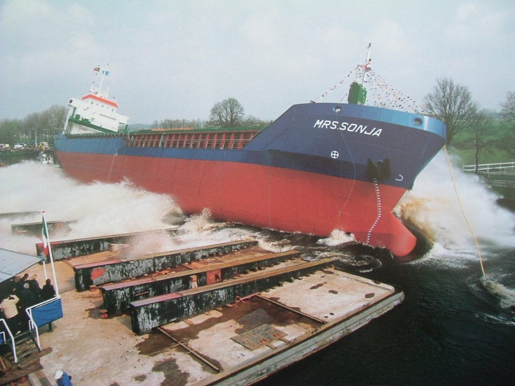 Scheepsbouw langs het Winschoterdiep., Ophalen of Verzenden, Zo goed als nieuw, G. Blijham