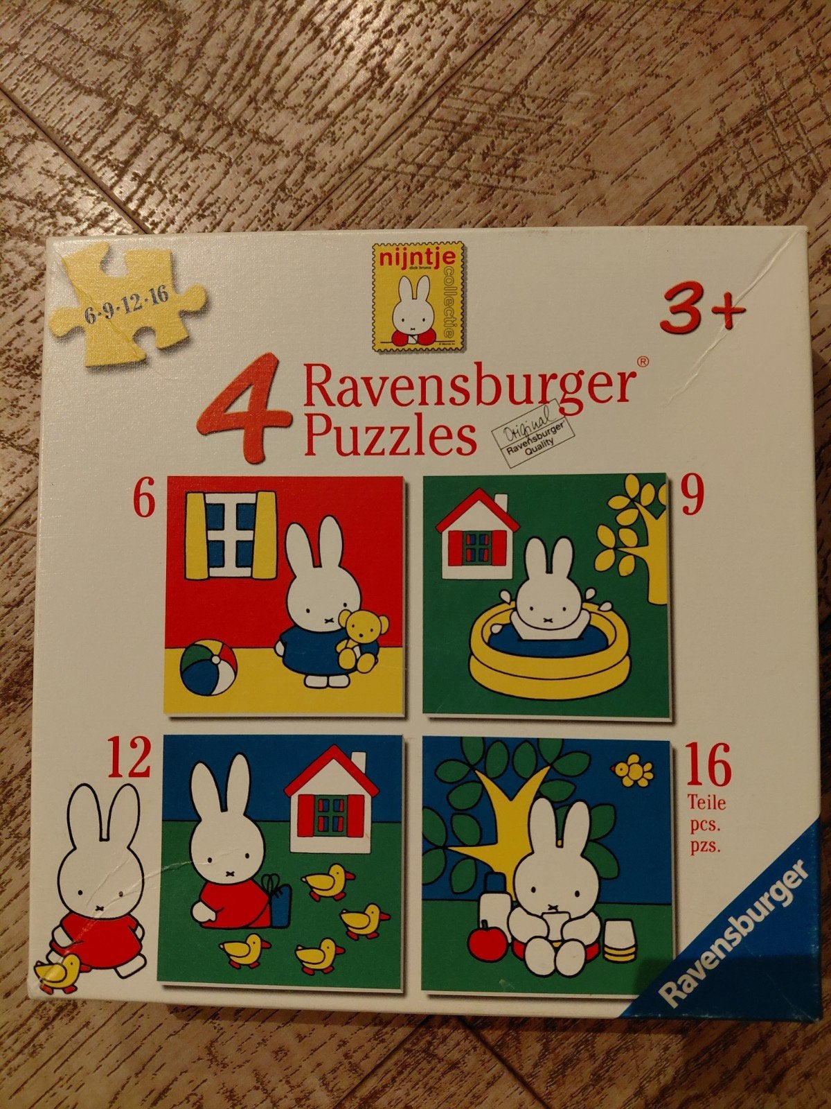 Nijntje puzzel 4 in 1, Ophalen of Verzenden, 10 tot 50 stukjes, Zo goed als nieuw