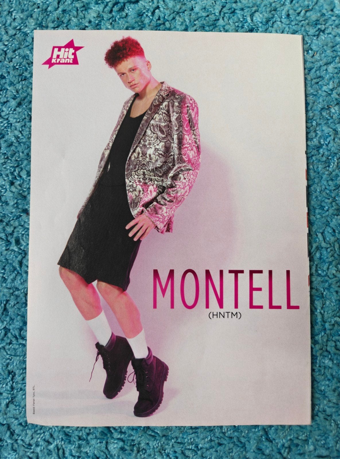 Montell van Leijen poster hitkrant, Rechthoekig Staand, A4 of kleiner, Nieuw, Ophalen of Verzenden