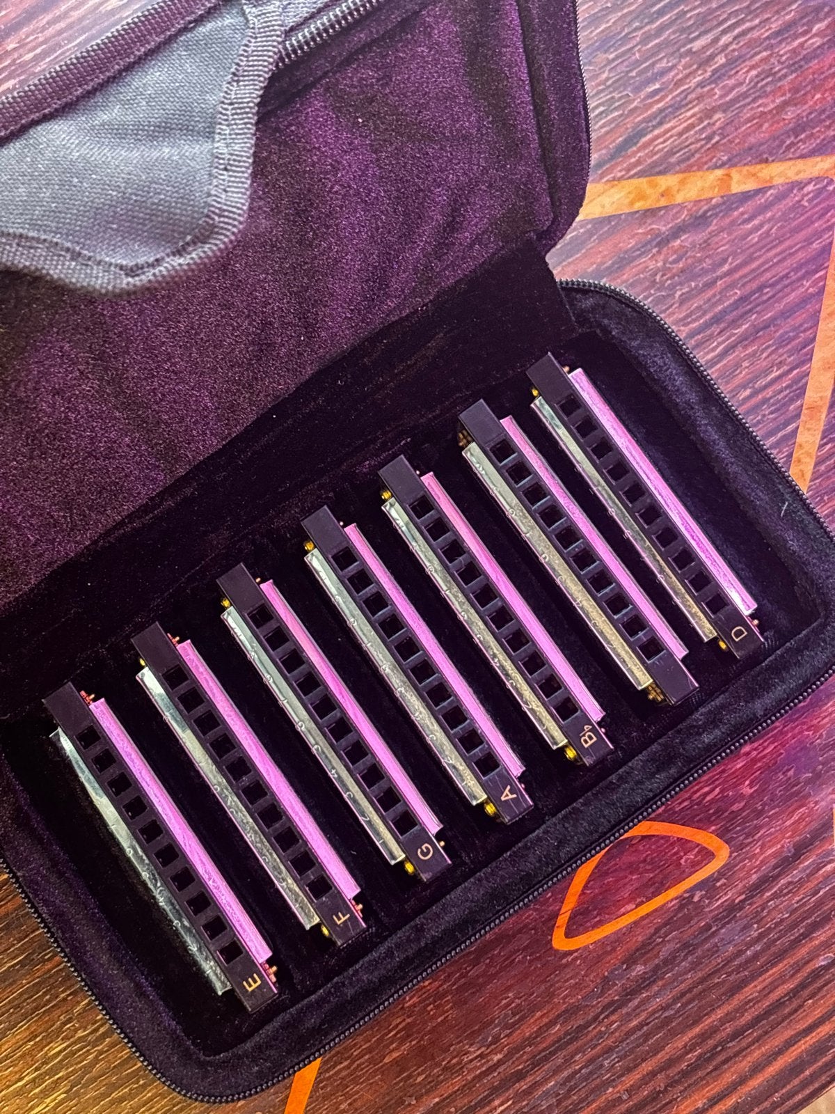 Hohner Blues Harmonica set - Bluesband (7 stuks), Ophalen, Overige typen, Zo goed als nieuw, Met koffer of doosje