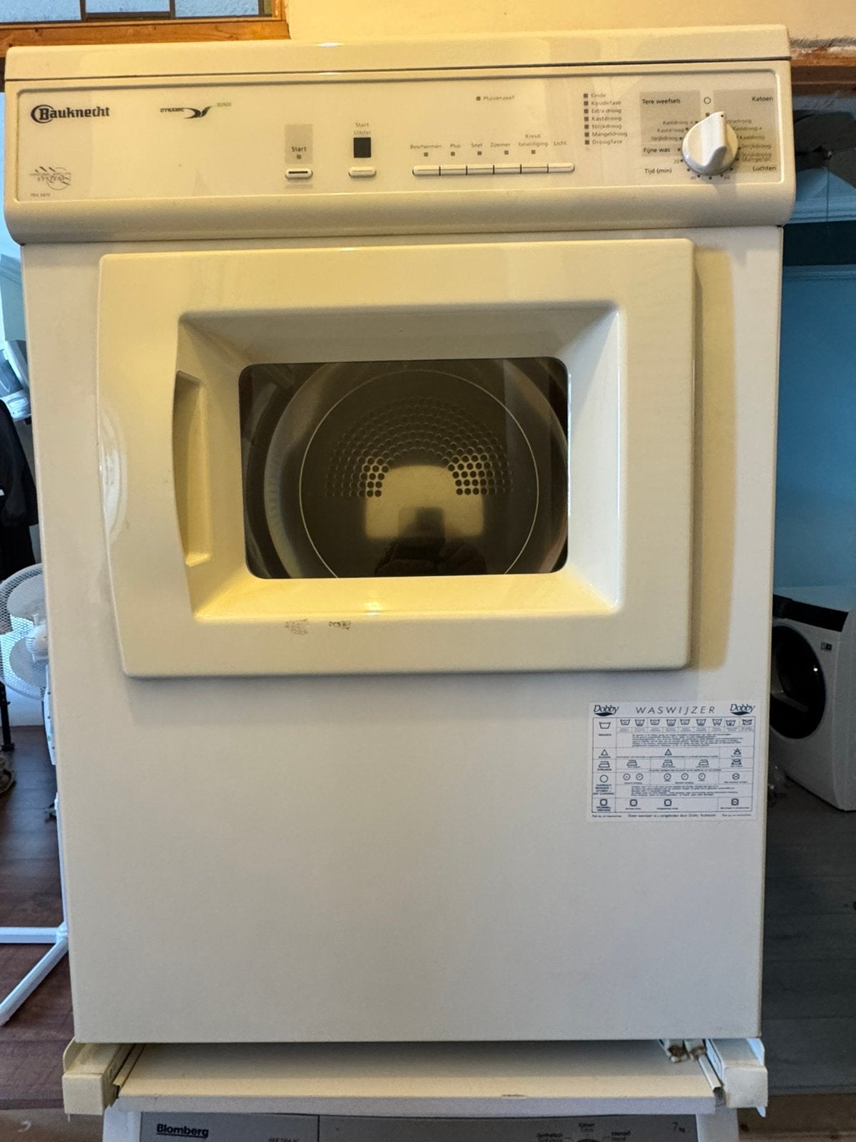 Wasmachine en droger combinatie, Ophalen, Gebruikt, 85 tot 90 cm