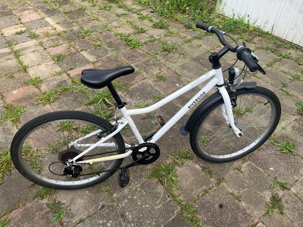 Kinderfiets hybride 100 – Riverside – 24 inch (9-12 jaar), Fietsen en Brommers, Ophalen, Gebruikt, 24 inch, Riverside