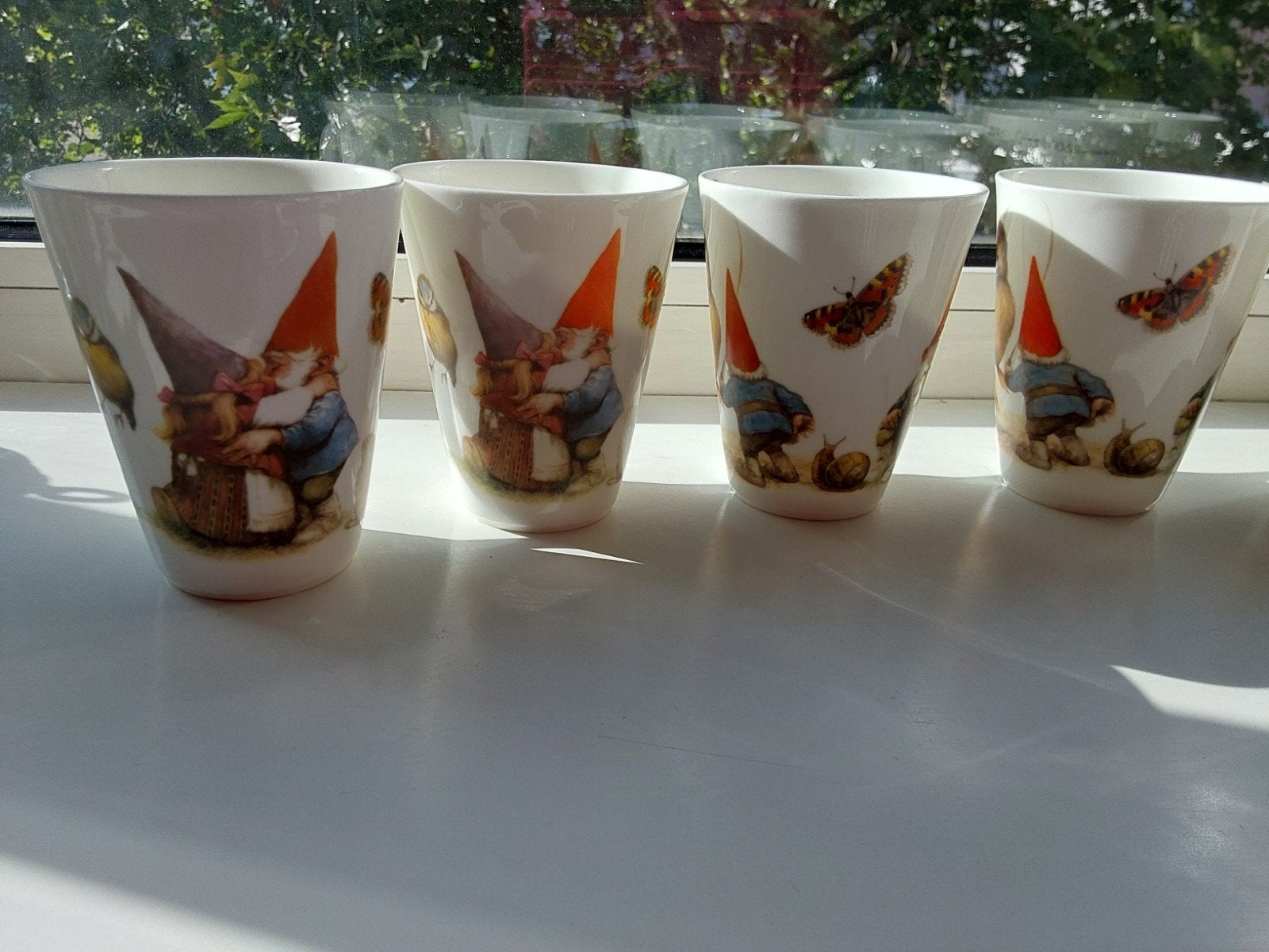 Rien Poortvliet kabouter mokken - set van 6, Huis en Inrichting, Keuken | Servies, Gebruikt, Overige merken, Keramiek, Landelijk/Boerenbont