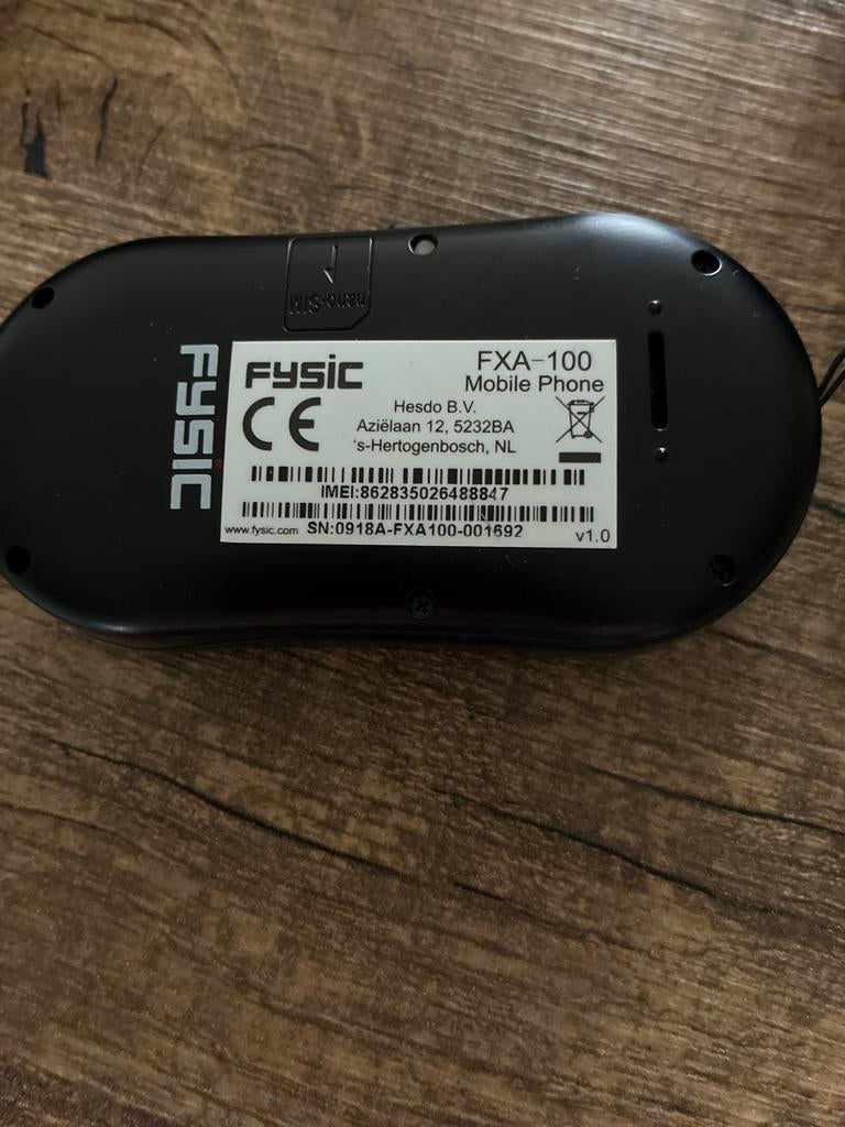 Fysic FXA-100 Mobiele Telefoon - Eenvoudig en Compact, Gebruikt, Geen camera, Ophalen of Verzenden, Klassiek of Candybar