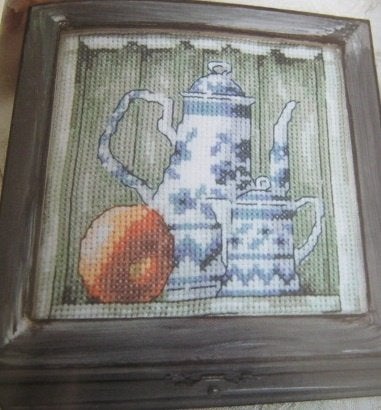Borduurpatroon  2 x stilleven bloem en servies nr 5600, Verzenden, Nieuw, Handborduren, Patroon