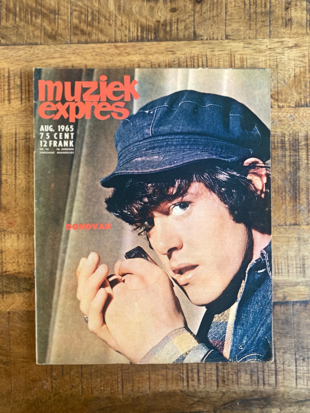 Muziek expres met midden poster aug 1965, Ophalen of Verzenden, Gelezen